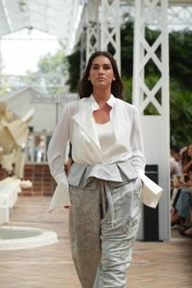 a Model attending Pedro del Hierro event during Pasarela Cibeles Mercedes-Benz Fashion Week Madrid 2026 in Madrid, on Monday, 14 September 2026 Cordon Press 