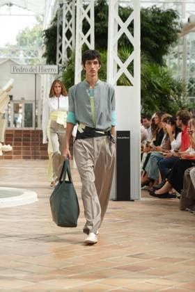 a Model attending Pedro del Hierro event during Pasarela Cibeles Mercedes-Benz Fashion Week Madrid 2026 in Madrid, on Monday, 14 September 2026 Cordon Press 