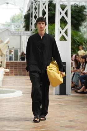 a Model attending Pedro del Hierro event during Pasarela Cibeles Mercedes-Benz Fashion Week Madrid 2026 in Madrid, on Monday, 14 September 2026 Cordon Press 