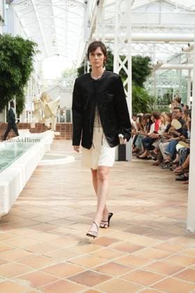 a Model attending Pedro del Hierro event during Pasarela Cibeles Mercedes-Benz Fashion Week Madrid 2026 in Madrid, on Monday, 14 September 2026 Cordon Press 