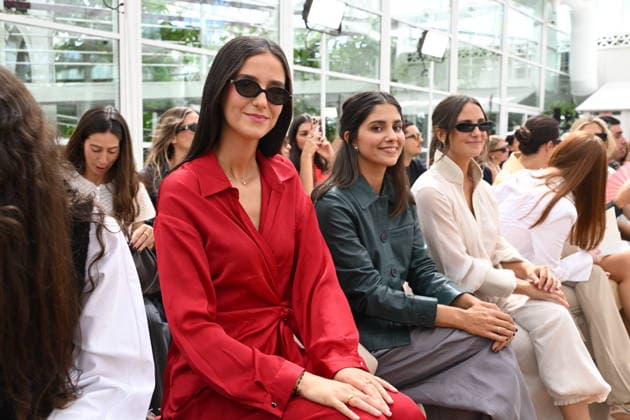 Simorra Fashion Show at Mercedes-Benz Fashion Week Madrid: Victoria Federica, María García de Jaime, and Marta Pombo during the Simorra fashion show at Mercedes-Benz Fashion Week Madrid on September 14, 2026, in Madrid, Spain. CELEBRITIES SIMORRA FASHION SHOW FASHION José Madrid Madrid Spain  Copyright: xJosÃ xOlivax 7774494