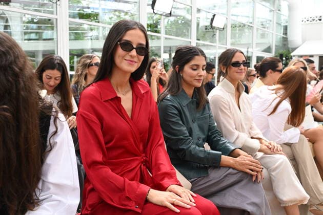 Simorra Fashion Show at Mercedes-Benz Fashion Week Madrid: Victoria Federica, María García de Jaime, and Marta Pombo during the Simorra fashion show at Mercedes-Benz Fashion Week Madrid on September 14, 2026, in Madrid, Spain. CELEBRITIES SIMORRA FASHION SHOW FASHION José Madrid Madrid Spain  Copyright: xJosÃ xOlivax 7774495