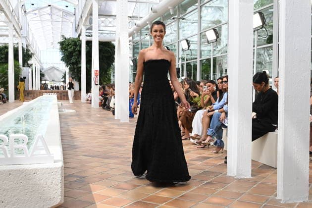 Simorra Fashion Show at Mercedes-Benz Fashion Week Madrid Model Blanca Romero walks the runway for Simorra at Mercedes-Benz Fashion Week Madrid on September 14, 2026, in Madrid, Spain. CELEBRITIES FASHION SHOW SIMORRA FASHION José Madrid Madrid Spain  Copyright: xJosÃ xOlivax 7774502