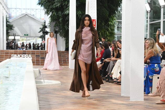 Simorra Fashion Show at Mercedes-Benz Fashion Week Madrid Model Lucía Rivera walks the runway for Simorra at Mercedes-Benz Fashion Week Madrid on September 14, 2026, in Madrid, Spain CELEBRITIES FASHION SHOW SIMORRA FASHION José Madrid Madrid Spain  Copyright: xJosÃ xOlivax 7774518