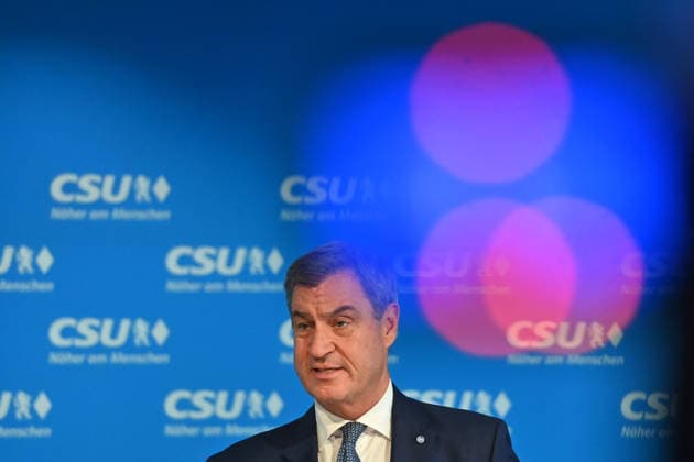 Markus SOEDER, Minister-President of Bavaria and CSU Chairman, single image, cropped shot, portrait, press conference following the CSU Party Executive Committee s closed-door meeting on September 14, 2026, at the CSU State Headquarters in Munich