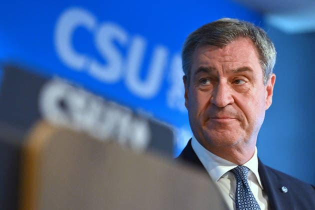 Markus SOEDER, Minister-President of Bavaria and CSU Chairman, single image, cropped shot, portrait, press conference following the CSU Party Executive Committee s closed-door meeting on September 14, 2026, at the CSU State Headquarters in Munich