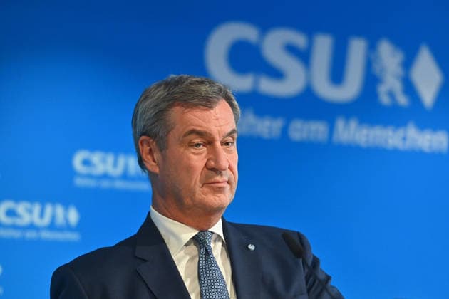 Markus SOEDER, Minister-President of Bavaria and CSU Chairman, single image, cropped shot, portrait, press conference following the CSU Party Executive Committee s closed-door meeting on September 14, 2026, at the CSU State Headquarters in Munich