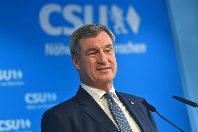 Markus SOEDER, Minister-President of Bavaria and CSU Chairman, single image, cropped shot, portrait, press conference following the CSU Party Executive Committee s closed-door meeting on September 14, 2026, at the CSU State Headquarters in Munich