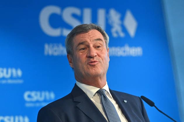 Markus SOEDER, Minister-President of Bavaria and CSU Chairman, single image, cropped shot, portrait, press conference following the CSU Party Executive Committee s closed-door meeting on September 14, 2026, at the CSU State Headquarters in Munich