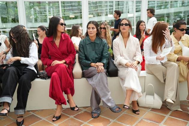 Victoria Federica at the front row of Firma collection during Pasarela Cibeles Mercedes-Benz Fashion Week Madrid 2065 in Madrid, on Monday , 14 September 2026. Cordon Press 