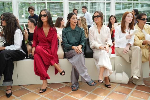 Victoria Federica at the front row of Firma collection during Pasarela Cibeles Mercedes-Benz Fashion Week Madrid 2065 in Madrid, on Monday , 14 September 2026. Cordon Press 