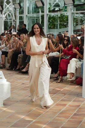 A model Durning Firma collection during Pasarela Cibeles Mercedes-Benz Fashion Week Madrid 2065 in Madrid, on Monday , 14 September 2026. Cordon Press 