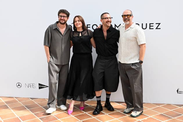 A host of familiar faces attend the Adolfo Domínguez fashion show at MBFWM. Gorka Otxoa, Cristina Maisonnave, Raúl Tejón, and Fele Martínez attend the Adolfo Domínguez fashion show at MBFWM on September 14, 2026, in Madrid, Spain CELEBRITIES FASHION SHOW MBFWM José Madrid Madrid Spain  Copyright: xJosÃ xOlivax 7774733