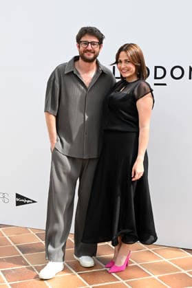 A host of familiar faces attend the Adolfo Domínguez fashion show at MBFWM. Gorka Otxoa and Cristina Maisonnave attend the Adolfo Domínguez fashion show at MBFWM on September 14, 2026, in Madrid, Spain CELEBRITIES FASHION SHOW MBFWM José Madrid Madrid Spain  Copyright: xJosÃ xOlivax 7774735