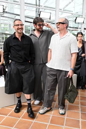 A host of familiar faces attend the Adolfo Domínguez fashion show at MBFWM. Raúl Tejón, Gorka Otxoa, and Fele Martínez attend the Adolfo Domínguez fashion show at MBFWM on September 14, 2026, in Madrid, Spain CELEBRITIES FASHION SHOW MBFWM José Madrid Madrid Spain  Copyright: xJosÃ xOlivax 7774755