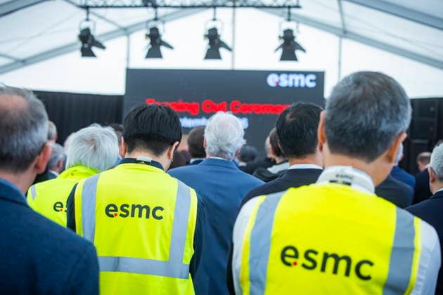 Topping-Out Ceremony for the ESMC Chip Factory in Dresden Topping-Out Ceremony for the ESMC Chip Factory in Dresden Dresden, Saxony, Germany