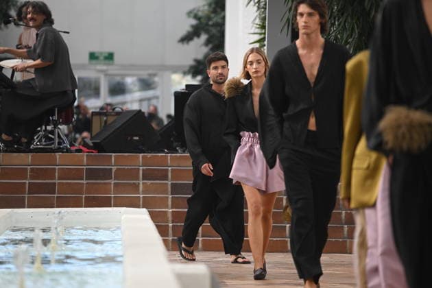 Adolfo Domínguez Fashion Show at MBFWM Singer Pablo Alborán walks the runway for Adolfo Domínguez during Mercedes-Benz Fashion Week at the Invernadero of the Palacio de Cristal in Arganzuela on September 14, 2026, in Madrid, Spain FASHION CELEBRITIES FASHION SHOW BRAND ADOLFO DOMÍNGUEZ José Madrid Madrid, Spain  Copyright: xJosÃ xOlivax 7774794