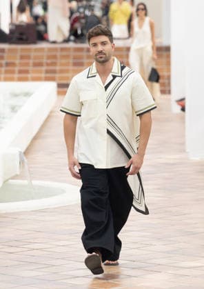 Adolfo Domínguez Fashion Show at Mercedes-Benz Fashion Week Singer-songwriter Pablo Alborán during the Adolfo Domínguez fashion show as part of Mercedes-Benz Fashion Week, held at the Invernadero of the Palacio de Cristal in Arganzuela on September 14, 2026, in Madrid, Spain. Adolfo Domínguez, founded in 1976 by designer Adolfo Domínguez, has 350 retail locations worldwide, as well as an online sales channel distributing to 26 countries and a workforce of nearly 1,000 professionals. The textile group is currently led by Adriana Domínguez, the designer’s eldest daughter, who serves as executive president. SEPTEMBER 14, 2026, Madrid, Spain Copyright: xEduardoxParrax 7774857