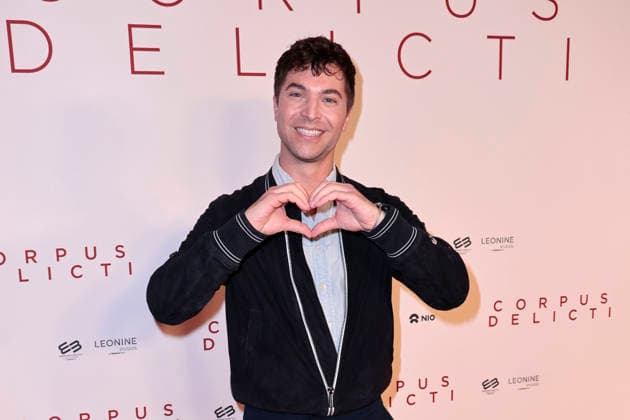 Julian David attends the premiere of *Corpus Delicti* on September 14, 2026, at the Delphi Filmpalast in Berlin, Germany. Movie Premiere of *Corpus Delicti* in Berlin, Germany