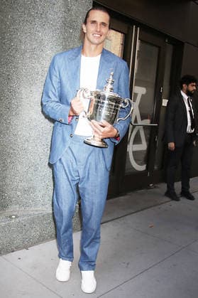 NEW YORK, NY- SEPTEMBER 14: U.S. Open Men™s Tennis champion Alexander Zverev seen after an appearance on ESPN on September 14, 2026 in New York City. Copyright: xRWx