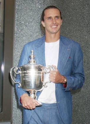 NEW YORK, NY- SEPTEMBER 14: U.S. Open Men™s Tennis champion Alexander Zverev seen after an appearance on ESPN on September 14, 2026 in New York City. Copyright: xRWx