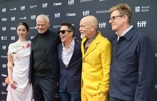 Mariana di Girolamo, Graham Broadbent, Sam Rockwell, John Malkovich, Martin McDonagh At the premiere of Wild Horse Nine At The Princess Of Wales Theatre as part of the 2026 Toronto International Film Festival on September 14, 2026 in Toronto, Canada. Copyright: xHumbertoxServin Clasos MediaPunchx