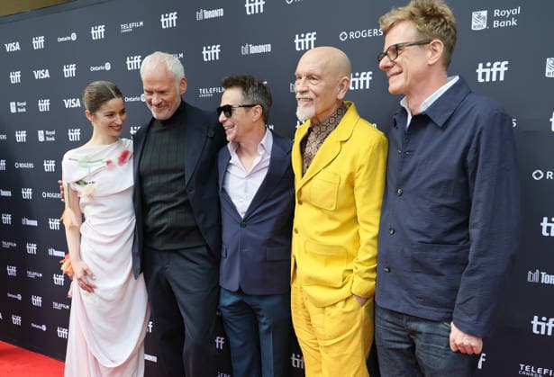 Mariana di Girolamo, Graham Broadbent, Sam Rockwell, John Malkovich, Martin McDonagh At the premiere of Wild Horse Nine At The Princess Of Wales Theatre as part of the 2026 Toronto International Film Festival on September 14, 2026 in Toronto, Canada. Copyright: xHumbertoxServin Clasos MediaPunchx