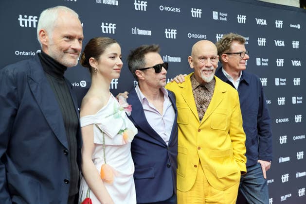 Mariana di Girolamo, Graham Broadbent, Sam Rockwell, John Malkovich, Martin McDonagh At the premiere of Wild Horse Nine At The Princess Of Wales Theatre as part of the 2026 Toronto International Film Festival on September 14, 2026 in Toronto, Canada. Copyright: xHumbertoxServin Clasos MediaPunchx