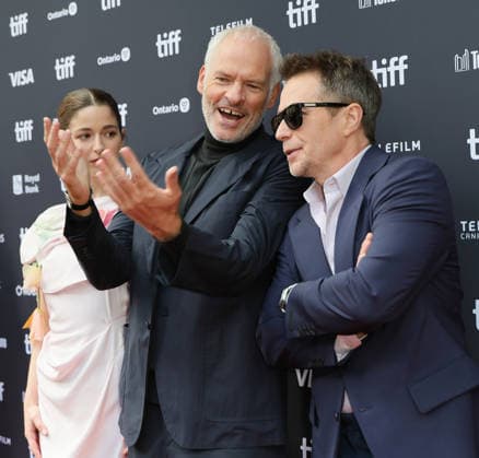 Mariana di Girolamo, Martin McDonagh, Sam Rockwell At the premiere of Wild Horse Nine At The Princess Of Wales Theatre as part of the 2026 Toronto International Film Festival on September 14, 2026 in Toronto, Canada. Copyright: xHumbertoxServin Clasos MediaPunchx