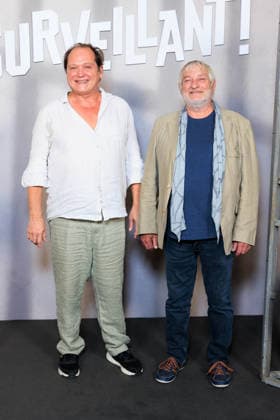 Surveillant Photocall - Paris Christophe Favre and Michel Masiero attend the photocell for the premiere of Surveillant held at Le Grand Rex on September 14, 2026 in Paris, France. Photo by David Boyer ABACAPRESS.COM Paris France  Copyright: xBoyerxDavid ABACAx