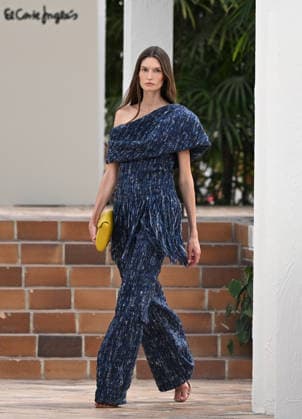 (260914) -- MADRID, Sept. 14, 2026 -- A model presents creations by Simorra during the Madrid Fashion Week in Madrid, Spain, Sept. 14, 2026. ) SPAIN-MADRID-FASHION WEEK ChengxMin 