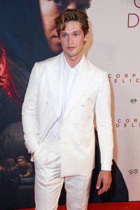 Damian Hardung at the premiere of the movie *CORPUS DELICTI* at the Delphi Filmpalast in Berlin on September 14, 2026