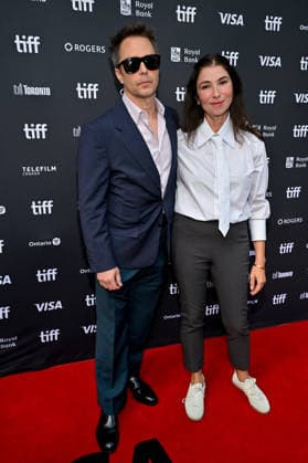 TIFF Toronto Screening Wild Horse Nine Sam Rockwell and guest attending the screening of Wild Horse Nine ahead of Toronto International Film Festival (TIFF) in Toronto, Canada on September 14, 2026. Photo by Julien Reynaud APS-Medias ABACAPRESS.COM Toronto Canada  Copyright: xReynaudxJulien APS-Medias ABACAx