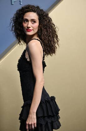 Emmy Rossum arrives for the 78th annual Primetime Emmy Awards at the Peacock Theater in Los Angeles on Monday, September 14, 2026.  LAP2026091426 CHRISxCHEW