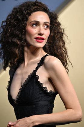 Emmy Rossum arrives for the 78th annual Primetime Emmy Awards at the Peacock Theater in Los Angeles on Monday, September 14, 2026.  LAP2026091427 CHRISxCHEW