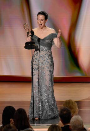 Kate O Flynn accepts the Outstanding Supporting Actress in a Comedy Series Award for Widow s Bay onstage during the 78th annual Primetime Emmy Awards at the Peacock Theater in Los Angeles on Monday, September 14, 2026.  LAP2026091433 JIMxRUYMEN