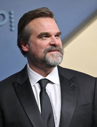 David Harbour arrives for the 78th annual Primetime Emmy Awards at the Peacock Theater in Los Angeles on Monday, September 14, 2026.  LAP20260914522 CHRISxCHEW
