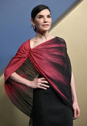 Julianna Margulies arrives for the 78th annual Primetime Emmy Awards at the Peacock Theater in Los Angeles on Monday, September 14, 2026.  LAP20260914538 CHRISxCHEW