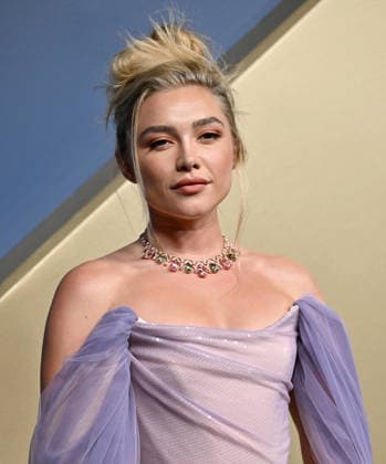 Florence Pugh arrives for the 78th annual Primetime Emmy Awards at the Peacock Theater in Los Angeles on Monday, September 14, 2026.  LAP20260914541 CHRISxCHEW
