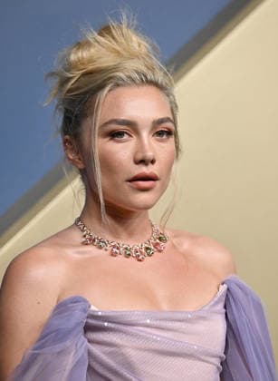 Florence Pugh arrives for the 78th annual Primetime Emmy Awards at the Peacock Theater in Los Angeles on Monday, September 14, 2026.  LAP20260914543 CHRISxCHEW