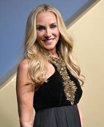 Tracy Pollan arrives for the 78th annual Primetime Emmy Awards at the Peacock Theater in Los Angeles on Monday, September 14, 2026.  LAP20260914553 CHRISxCHEW