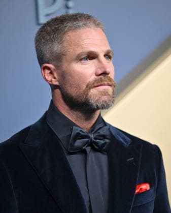 Stephen Amell arrives for the 78th annual Primetime Emmy Awards at the Peacock Theater in Los Angeles on Monday, September 14, 2026.  LAP20260914556 CHRISxCHEW