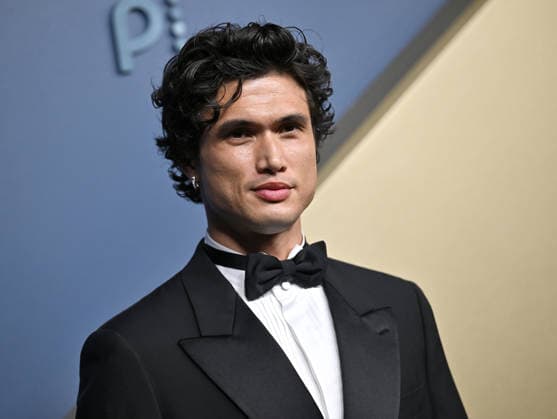 Charles Melton arrives for the 78th annual Primetime Emmy Awards at the Peacock Theater in Los Angeles on Monday, September 14, 2026.  LAP20260914567 CHRISxCHEW