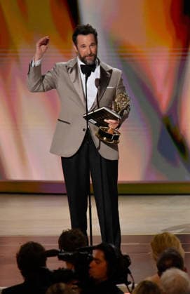 Noah Wyle accepts the Outstanding Lead Actor in a Drama Series Award for The Pitt on stage during the 78th annual Primetime Emmy Awards at the Peacock Theater in Los Angeles on Monday, September 14, 2026.  LAP2026091479 JIMxRUYMEN