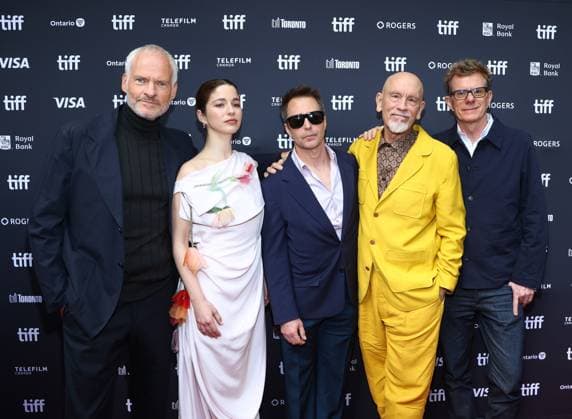 Martin McDonagh, Mariana di Girolamo, Sam Rockwell, John Malkovich, Graham Broadbent at arrivals for WILD HORSE NINE Premiere at the Toronto International Film Festival (TIFF) 2026, The Princess Of Wales Theatre, Toronto, ON, September 14, 2026. Photo By: JA Everett Collection WILD HORSE NINE Premiere at the Toronto International Film Festival (TIFF) 2026 PUBLICATIONXNOTxINxCANxCHNxFRAxITAxJPNxNORxPOLxRUSxESPxUKxUSA