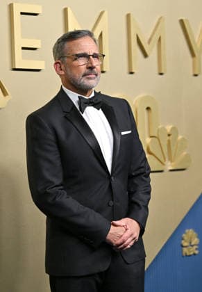 Steve Carell arrives for the 78th annual Primetime Emmy Awards at the Peacock Theater in Los Angeles on Monday, September 14, 2026.  LAP20260914598 CHRISxCHEW