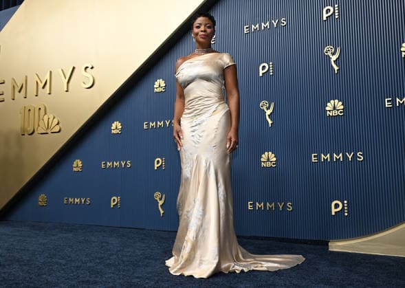 Janelle James arrives for the 78th annual Primetime Emmy Awards at the Peacock Theater in Los Angeles on Monday, September 14, 2026.  LAP20260914025 JohnxMcCoy