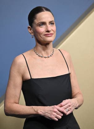 Amanda Peet arrives for the 78th annual Primetime Emmy Awards at the Peacock Theater in Los Angeles on Monday, September 14, 2026.  LAP20260914639 CHRISxCHEW