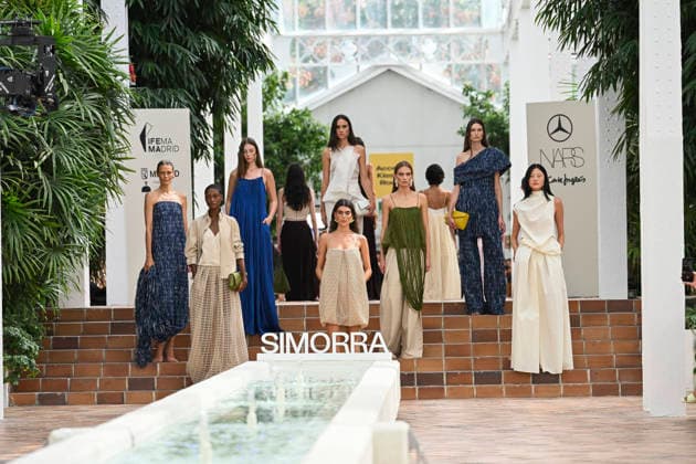 Simorra - Mercedes Benz Fashion Week Madrid, Spain - sep 2026 A model parades with Simorra design during Mercedes Benz Fashion Week Madrid Cibeles Palace in Madrid, 14 of February of 2026 Spain Madrid Spain Copyright: xAtilanoxGarciax xSOPAxImagesx PHOTO07541