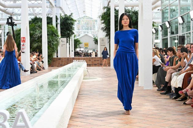 Simorra - Mercedes Benz Fashion Week Madrid, Spain - sep 2026 A model parades with Simorra design during Mercedes Benz Fashion Week Madrid Cibeles Palace in Madrid, 14 of February of 2026 Spain Madrid Spain Copyright: xAtilanoxGarciax xSOPAxImagesx PHOTO07549